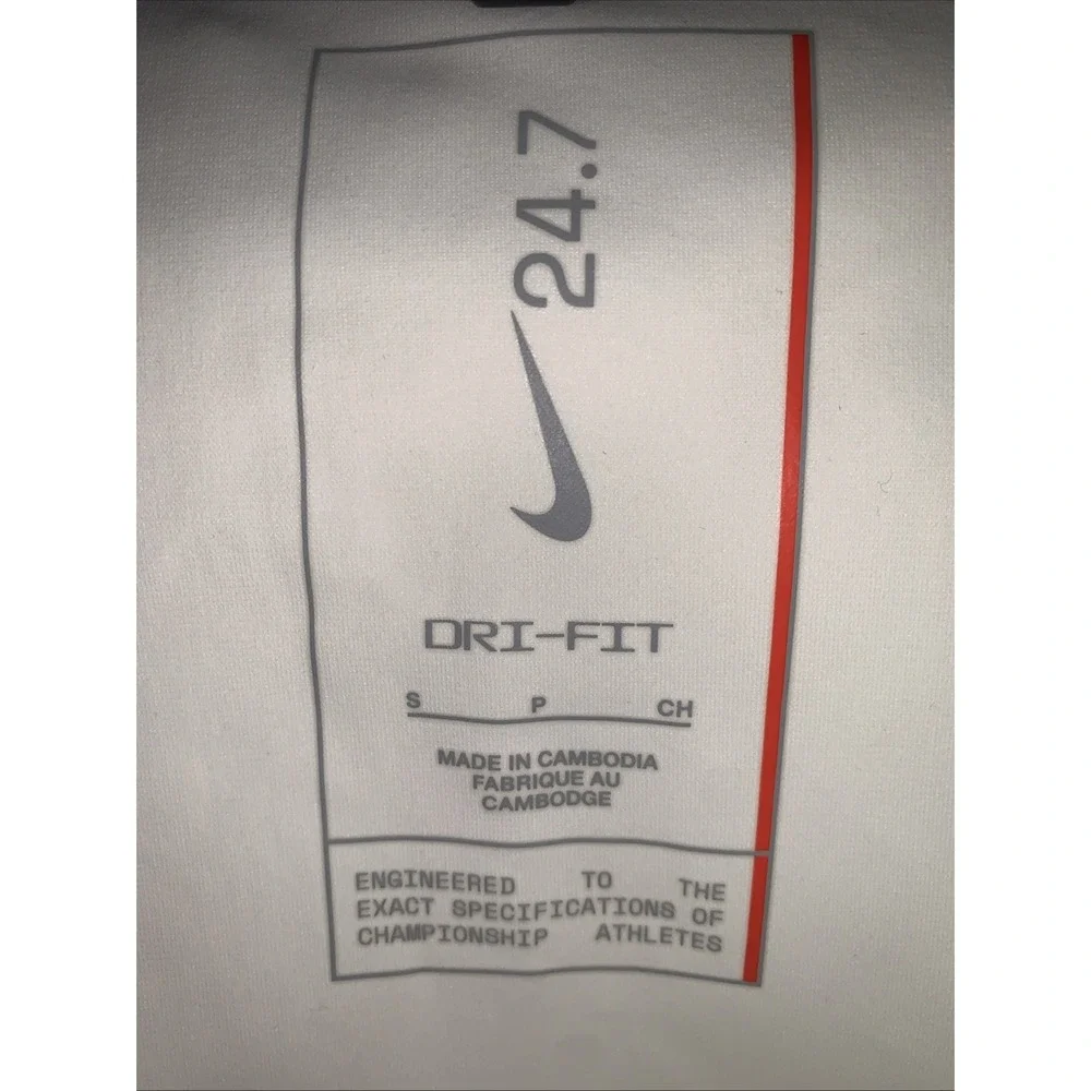 Nike 24.7 Perfect Stretch‎ Men's S Dri-FIT Top Short Sleeve HQ6958-133 Bone NEW